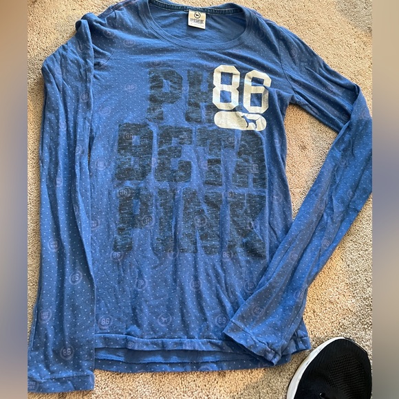 PINK BY VICTORIA’S SECRET CAMPUS LONG SLEEVE SHIRT 2008 RARE - Picture 2 of 11